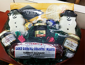 Cheese Sausage Gift Basket